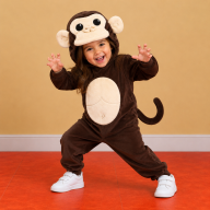 disfraz mono- talla 3 nina